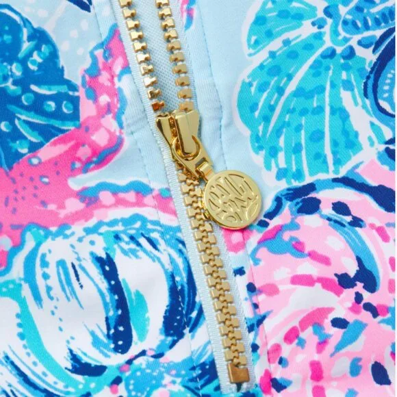 NWOT LILLY PULITZER Size 4 JOSSETTE Coral ONE-PIECE SWIMSUIT BAHAMAS BEACHCOMBER - Picture 6 of 13